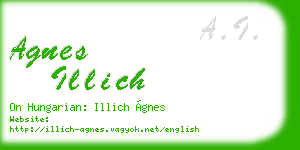 agnes illich business card