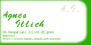 agnes illich business card